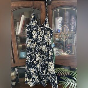 As U Wish Navy Floral Dress
